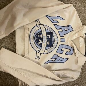 H&M Cream and Blue Long Sleeve Tee